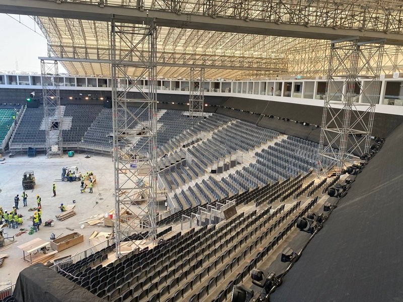 Heavy-Duty Cuplock Scaffolding Rental for Riyadh Stadium Reconstruction Projects