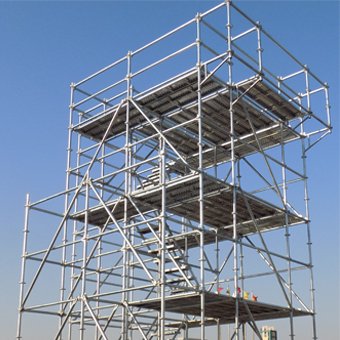 Custom Ringlock Scaffolding Supply for Qiddiya Cliffside Architectural Projects