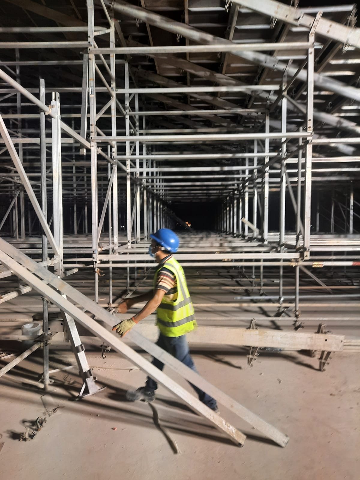Shoring Scaffolding Systems for Riyadh Boulevard Underground Parking Hubs