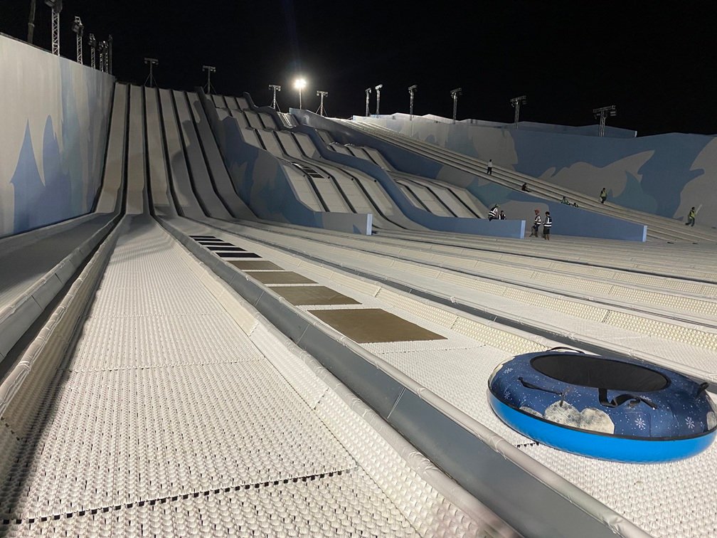 Supply Scaffolding Make The giant slide in Boulevard Riyadh City